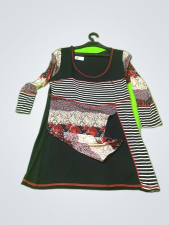 Black Patchwork Dress