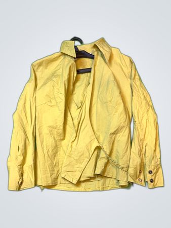 Promod Yellow Collared Blouse