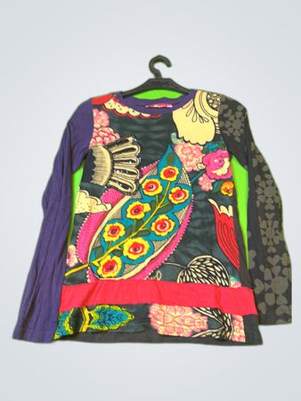 Desigual Printed Long-Sleeve Blouse