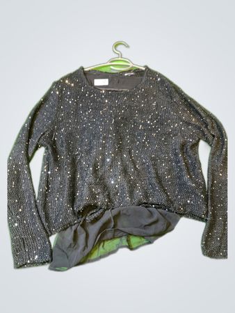 Black Sequined Top