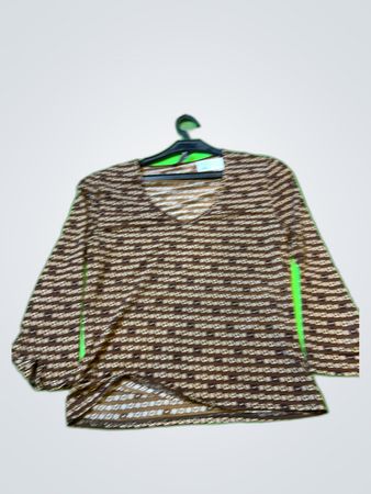 Sinequanone Brown Patterned Top