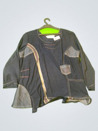 Figure Libre Patchwork Denim Blouse