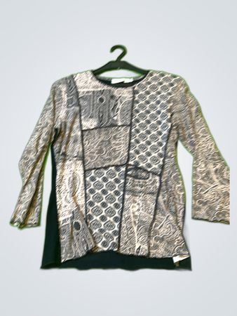 Cache-Cache Printed Long Sleeve Blouse