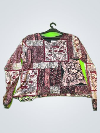 Blouse with Patchwork Design