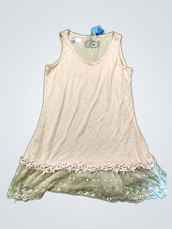 C&A Sleeveless Lace Trim Mini Dress