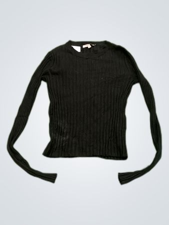 Don't Call Me Jennifer Black Ribbed Sweater