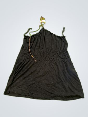 Jus de Pom Black Ruffle Blouse