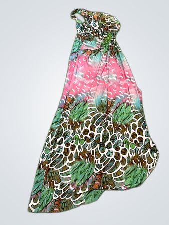 Sweet Miss Multicolor Abstract Print Maxi Dress