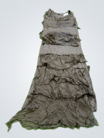New Collection Frayed Layered Maxi Dress