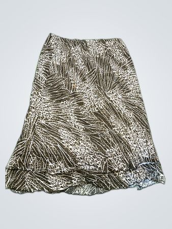 Bergdorf Goodman Zebra Print Mini Skirt