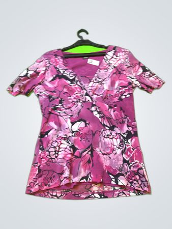 Olive Printed Wrap Blouse
