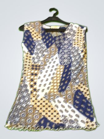Wissmach Sleeveless Printed Mini Dress