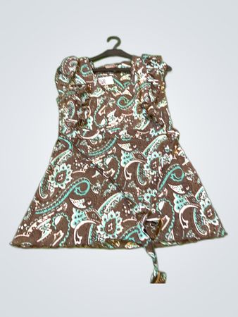 OKAY Printed Ruffle Mini Dress