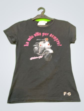 Follecia Girl Printed Vespa Graphic T-Shirt