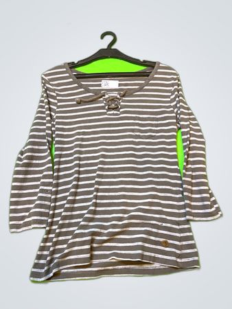 LC Waikiki Striped Lace-up Blouse
