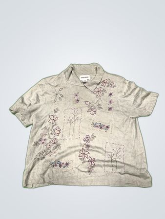 Alfred Dunner Embroidered Knit Blouse