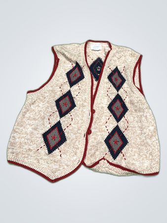 Argyle Knit Vest