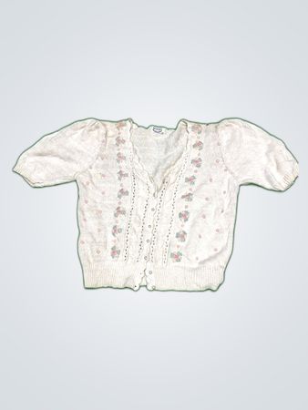 Essentials by Design Floral Knit Cardigan