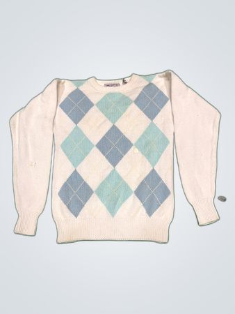 John Ashford Argyle Knit Sweater