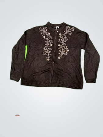 Croft & Barrow Black Knit Cardigan