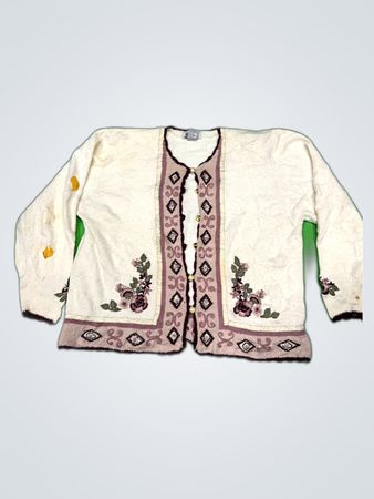 Koret Embroidered Knit Cardigan