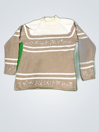 LISPORT Embroidered Turtleneck Knit Sweater
