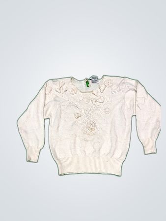 Orly Floral Embroidered Knit Sweater