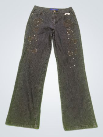 Varelli Low-Rise Embellished Jeans