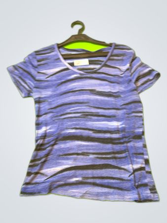 Basic Concept Striped Short Sleeve T-Shirt