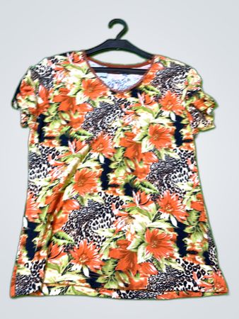 Outfit Floral Leopard Print Mini Dress