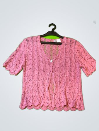 Pink Knit Cardigan