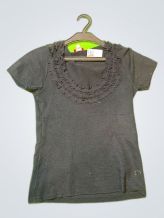 Tissai Black Ruffle Blouse