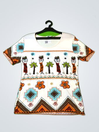 Afibel Printed Graphic T-Shirt
