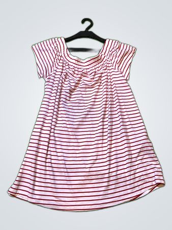 B Level Striped Off-Shoulder Mini Dress