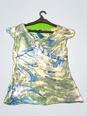 ME & M Printed Sleeveless Blouse