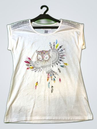 Etam Printed Owl Graphic T-Shirt