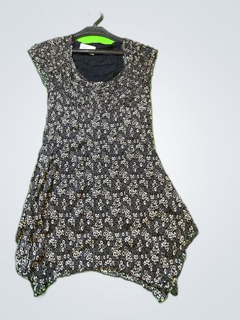 Black and White Floral Dress