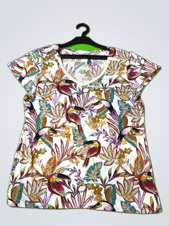 Armand Thiery Printed Short Sleeve Top