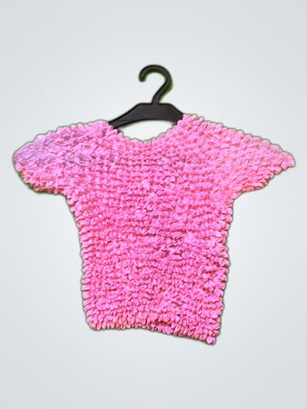Pink Frilly Knit Top
