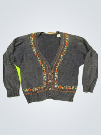 Huntington Ridge Embroidered Cotton Cardigan