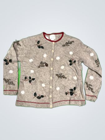 Christopher & Banks Embroidered Knit Cardigan