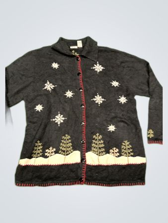 Cherokee Black Knit Cardigan