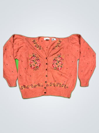 Carnage Coot Floral Embroidered Cardigan