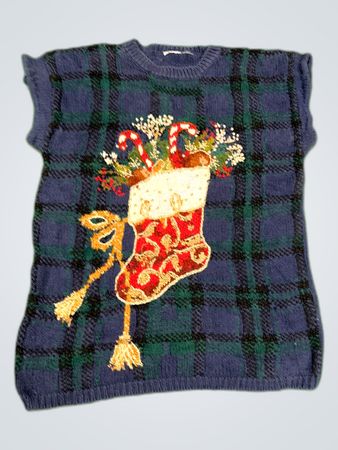 Christmas Plaid Sweater Vest