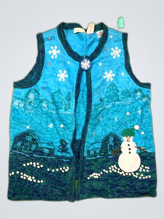 Kim Rogers Snowman Vest