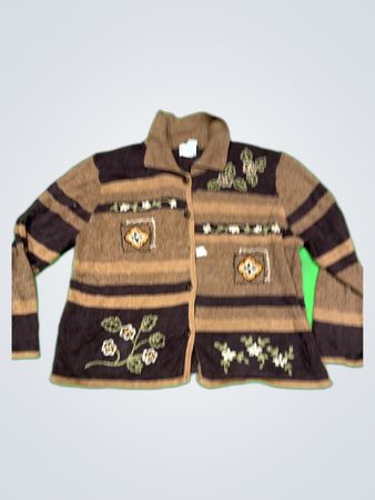 BonWorth Embroidered Knit Cardigan