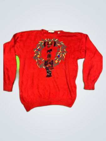 Lindsey Blake Red Knit Sweater