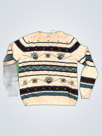 Alfred Dunner Patterned Knit Sweater
