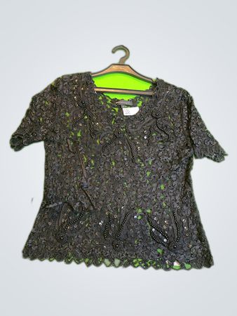 SKY Designs Black Lace Blouse
