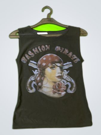 Unbranded Fashion Pirate Graphic Tank Top